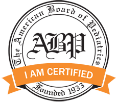 Certified by the American Board of Pediatrics